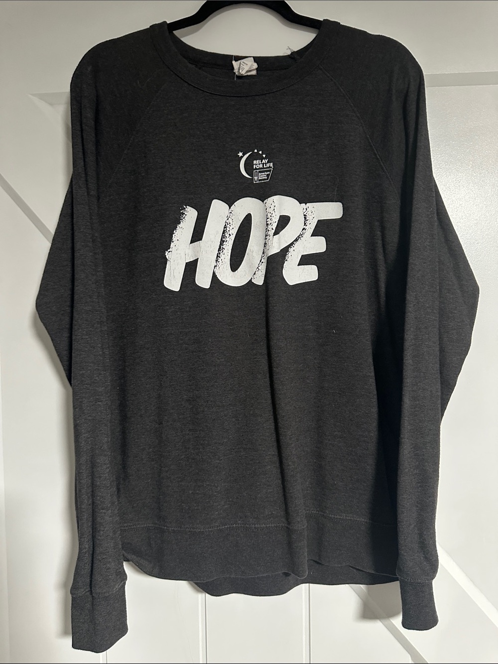 Hope Graphic Crewneck Sweatshirt - Charcoal